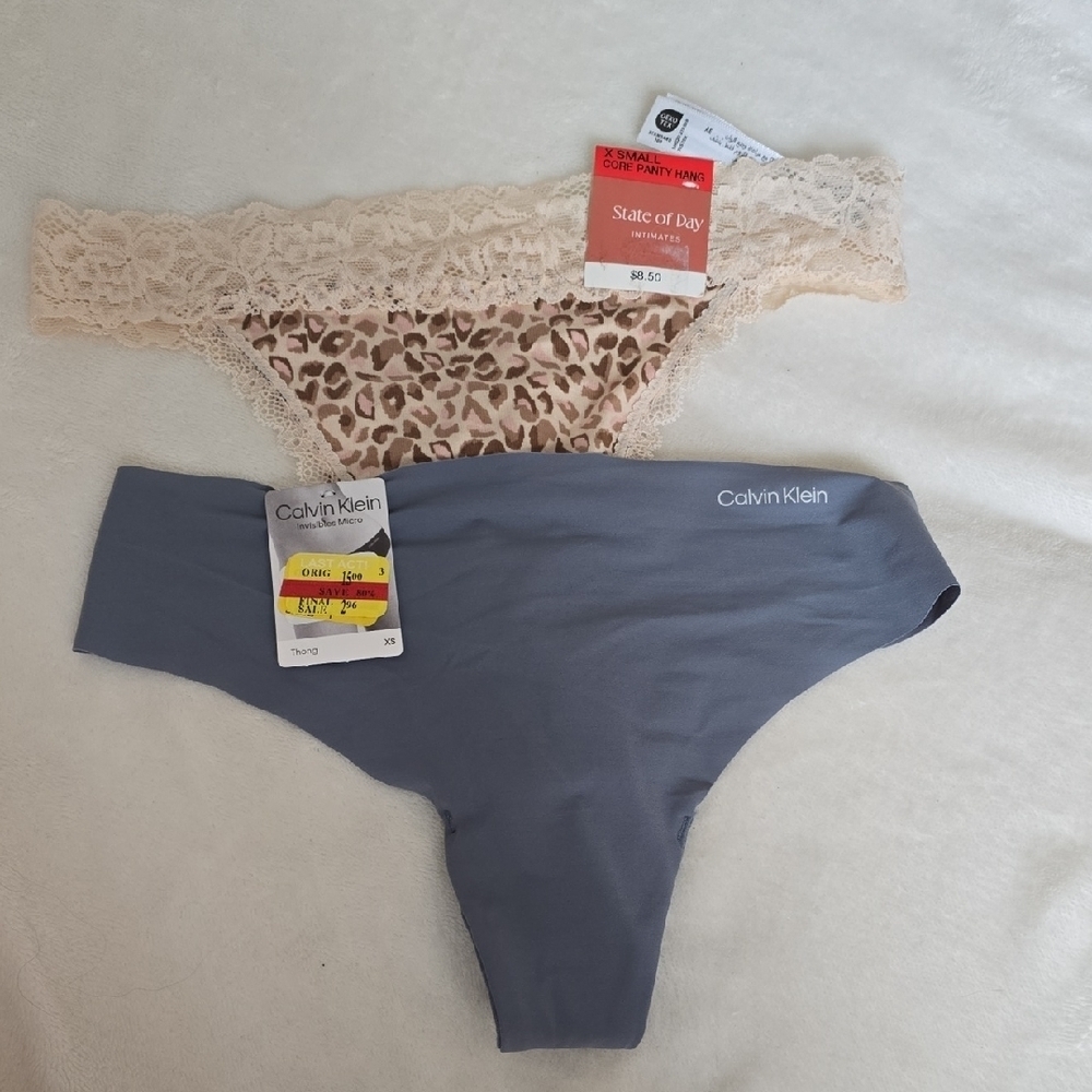 NWT Bundle Of 2 Thongs Size Xs